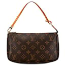 Sac à épaule Pochette Accessoires Monogram Louis Vuitton marron