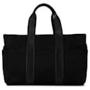 Sac tote Acapulco MM en toile noire Hermès