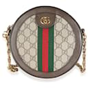 Gucci Beige GG Supreme Canvas Mini Ophidia Rundtasche