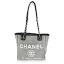 Chanel Petit Tote Deauville en Toile Grise