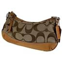 Coach Signature Canvas/Leather Shoulder Bag Handbag 