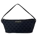 Pochette Accessoire en Toile GG Noir Gucci