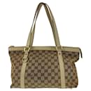 Gucci GG Canvas/Leather Abbey Tote Bag 