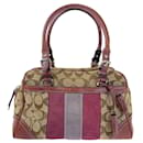 Coach Canvas/Leather Mini Boston Handbag 