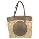 Borsa tote Coach Laura in tela/pelle