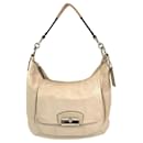 Coach Christine Beige Leather Shoulder Bag 