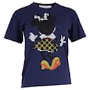 Camiseta estampada da Minnie Mouse da Victoria Beckham em algodão azul marinho