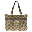 Coach Op Art Poppy Canvas Tote Bag 