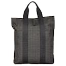 Hermes Canvas Cabas Tote Handbag Gray Black - Hermès