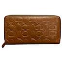 Coach Leather Travel Case Long Wallet 