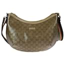 Gucci GG Canvas Crystal Shoulder Bag 