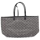 Goyard Saint Louis GM Tote Bag in Black Coated Canvas