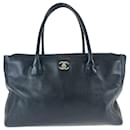 Chanel Caviar Skin Executive Coco Mark Tote Bag