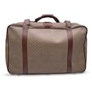 Vintage Beige Monogram Canvas Travel Bag Suitcase - Gucci