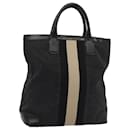 GUCCI GG Canvas Tote Bag Black White 002 1093 Auth 83718 - Gucci