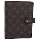 LOUIS VUITTON Monogram Agenda MM Tagesplaner Cover R20105 LV Auth bs16413 - Louis Vuitton