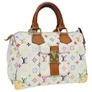 LOUIS VUITTON Handtasche Speedy 30 Monogramm Multicolor Weiß M92643 LV Auth 84714 - Louis Vuitton