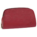 LOUIS VUITTON Epi Dauphine PM Pouch Kastilisch Rot M48447 LV Auth ar12245 - Louis Vuitton