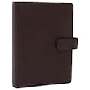 LOUIS VUITTON Epi Agenda MM Day Planner Cover Mocha R2004D LV Auth 78994 - Louis Vuitton