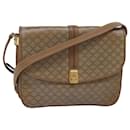 CELINE Macadam Canvas Schultertasche Beige Auth 82011 - Céline