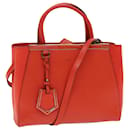 FENDI Handtasche Leder 2-Wege Orange Auth 83672 - Fendi