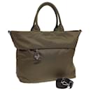 PRADA Bolsa Tote Nylon Caqui Auth bs16354 - Prada