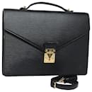 LOUIS VUITTON Epi Porte Documents Bandoulière Noir M54462 LV Auth 82019 - Louis Vuitton