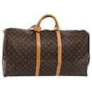 LOUIS VUITTON Monogram Keepall 60 Boston Bag M41422 LV Auth 84337 - Louis Vuitton