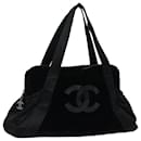 CHANEL COCO Handtasche Mark Velours Schwarz CC Auth yk13960 - Chanel