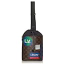 Mochila de lona monograma Louis Vuitton marrón