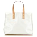 White Louis Vuitton Vernis Reade PM Handbag