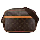 Braune Louis Vuitton Monogram Reporter PM Umhängetasche