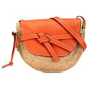 Sac à bandoulière Medium Raffia Gate LOEWE orange - Loewe