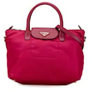 Pink Prada Tessuto Satchel