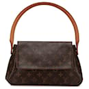 Bolso de hombro mini Looping Monogram Louis Vuitton marrón