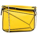 Gelbe LOEWE Nano Puzzle Tasche - Loewe