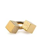 Louis Vuitton Gold Double Cube Scarf Ring