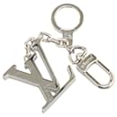 Louis Vuitton Silver Brass LV Initials Key Holder