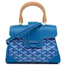 Goyard Blue Mini Goyardine Saigon Souple