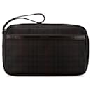 Clutch xadrez marrom Haymarket Burberry