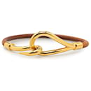 Hermès Gold Gold Plated Jumbo Hook Bracelet