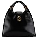 Gucci Black Leather 1973 Stirrup Handbag