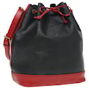 LOUIS VUITTON Sac à épaule Epi Noe Par couleur Noir Rouge M44017 LV Auth ep4953 - Louis Vuitton