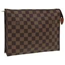 LOUIS VUITTON Poche Toilette Damier Ebene 26 N47543 LV Auth 83604 - Louis Vuitton