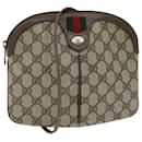 GUCCI GG Supreme Web Sherry Line Shoulder Bag PVC Beige 904 02 047 Auth 83664 - Gucci