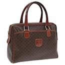 Sac Boston en toile Macadam CELINE en cuir PVC marron Auth fm3647 - Céline