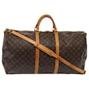 LOUIS VUITTON Monogram Keepall Bandouliere 60 Boston Bag M41412 LV Auth 84199 - Louis Vuitton