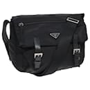 Bolso de Hombro PRADA de Nylon Negro Auth ki4685 - Prada