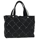 CHANEL Travel Line Tote Bag Nylon Black CC Auth bs16262 - Chanel