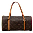 Sac à main Papillon 28 Monogram Louis Vuitton marron